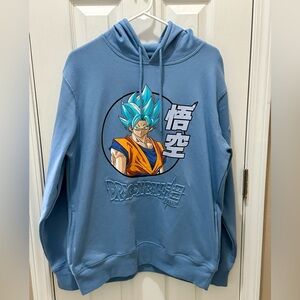 Dragon Ball Z Super Mens Medium Pullover Graphic Hoodie Goku Sweatshirt